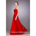 2017 hottest style of red sleeveless floor-length evening dress for women
